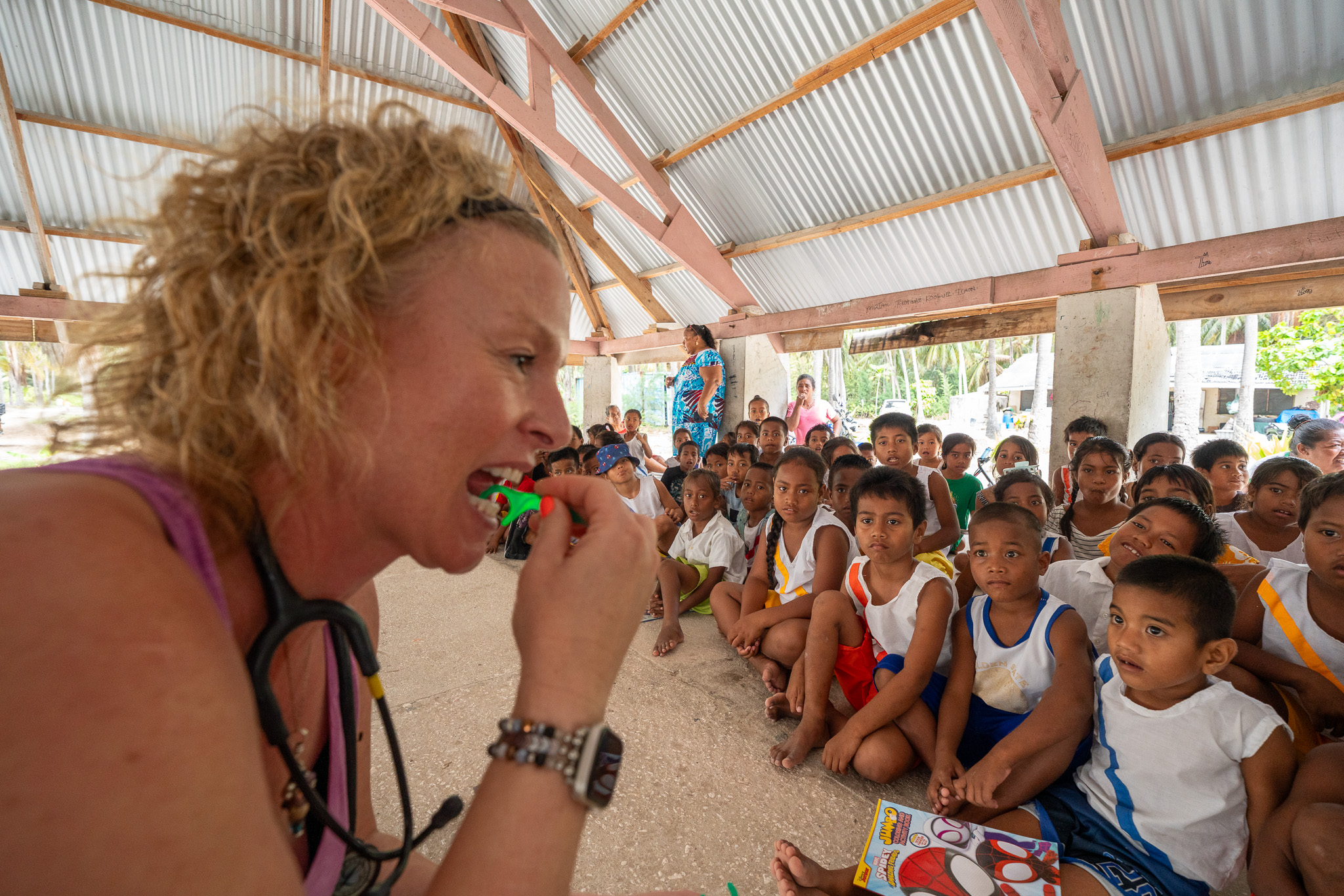 Health education with children in Kiribati