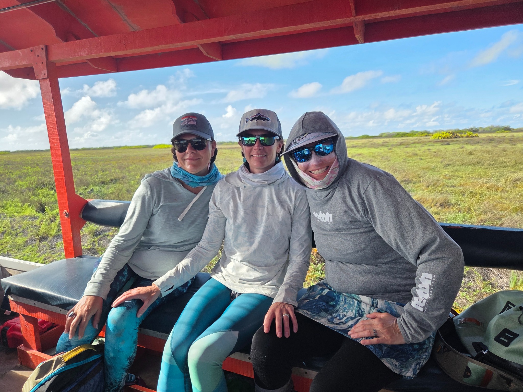 CARE Team members traveling in Kiribati