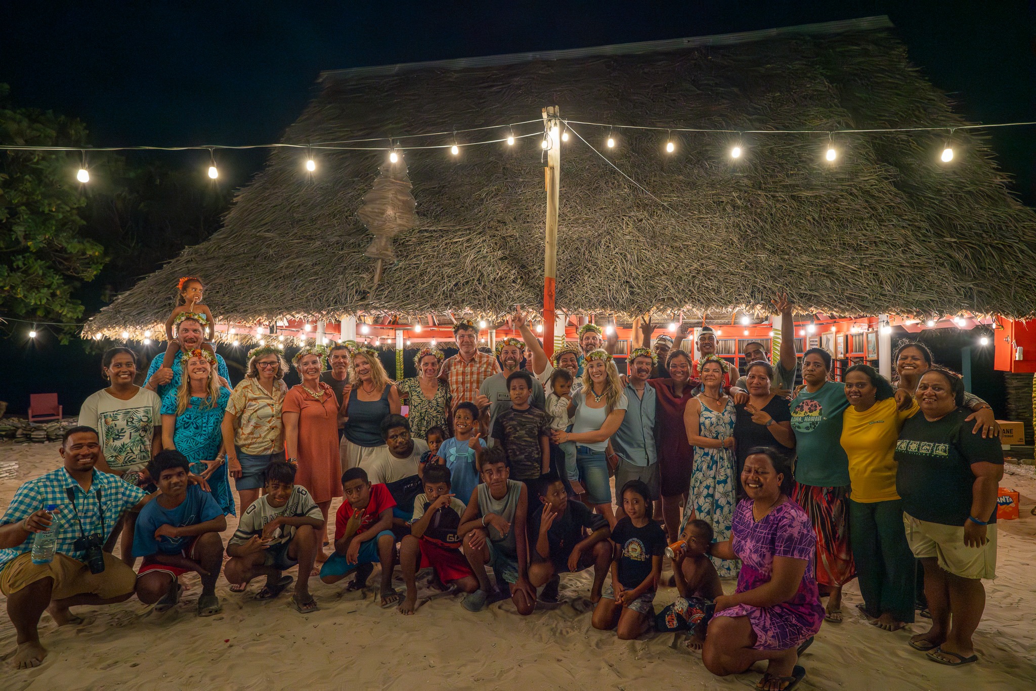 Community members in Kiribati