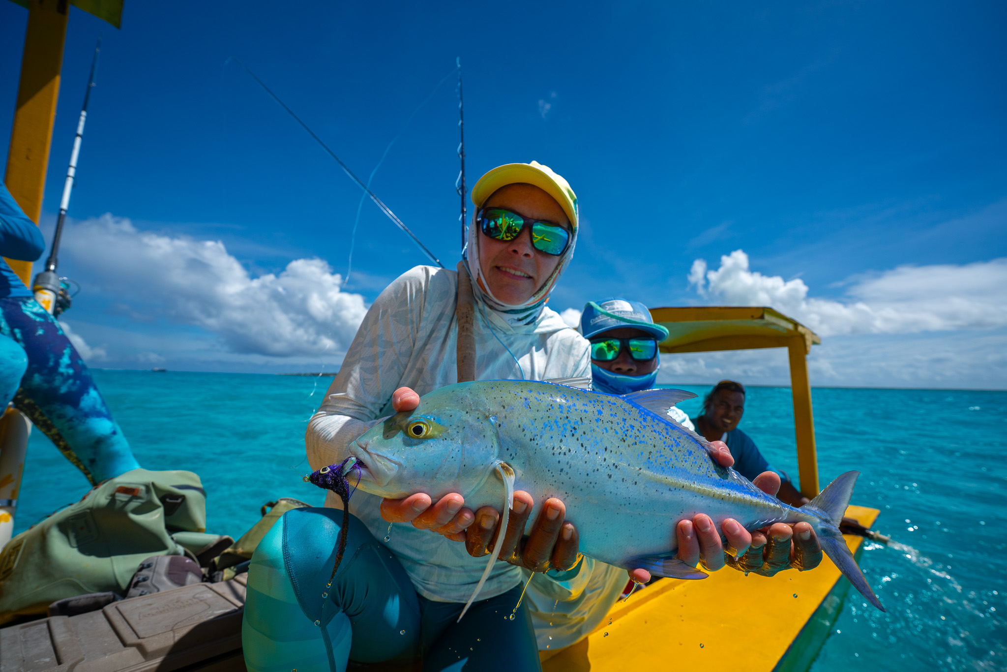 Fly fishing in Kiribati